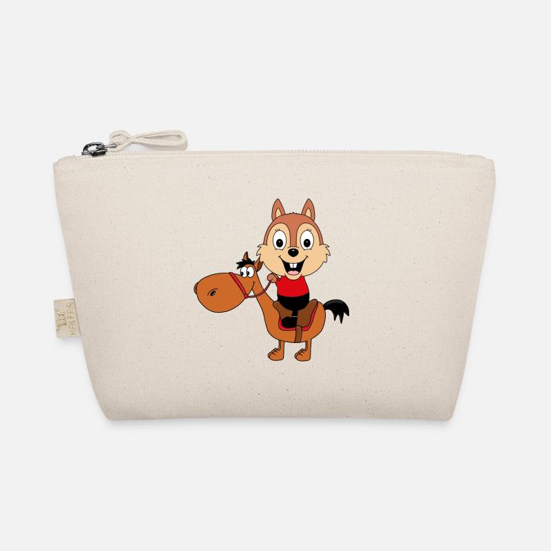 PFERD - REITEN - TIERE - EICHHÖRNCHEN - PONY Bio-Täschchen