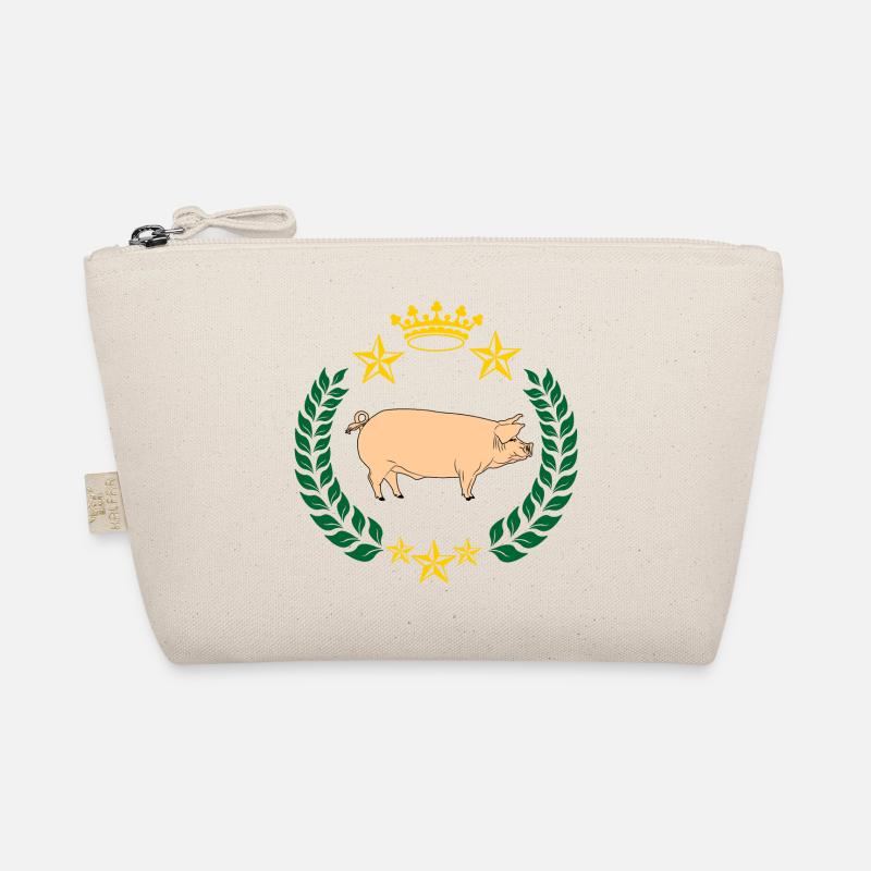 Cochon taché dans une couronne de laurier Trousse biologique