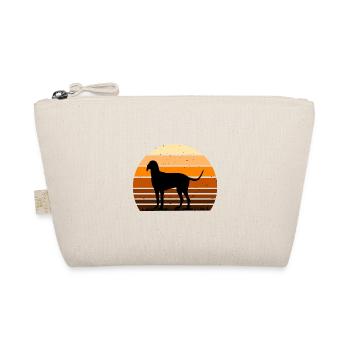 Billy Dog Silhouette Vintage Sunset pour les amoureux des chiens - Trousse biologique - nature - Devant