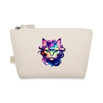 Sibirische Katze Aquarell - Bio-Täschchen - Natur - Vorne