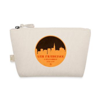 San Francisco Skyline Graphic in Orange - Organic Pouch - nature - Front