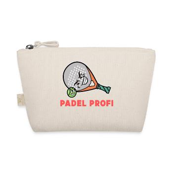 Schläger Bälle Statement Padel Spieler Sportart - Bio-Täschchen - Natur - Vorne