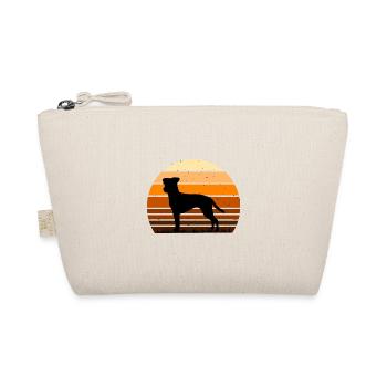 Brazilian Terrier Dog Love Silhouette Retro Sunset - Trousse biologique - nature - Devant