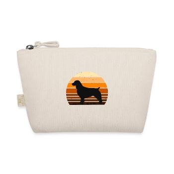 Boykin Spaniel Hund Liebhaber Silhouette Vintage Sonnenuntergang - Bio-Täschchen - Natur - Vorne