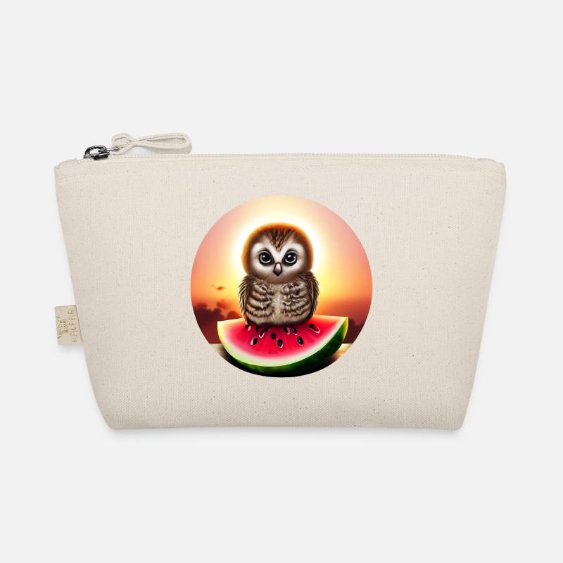 Hibou sur pastèque au coucher du soleil Trousse biologique