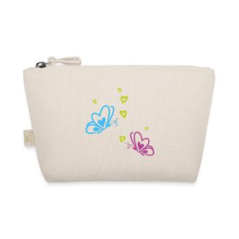 MU021 Sticker décor papillons et coeurs - Trousse biologique - nature - Devant