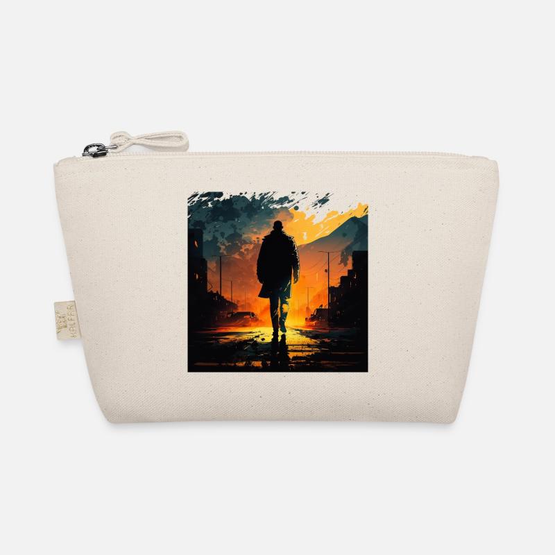 Urban Sunset Wanderer Bio-Täschchen