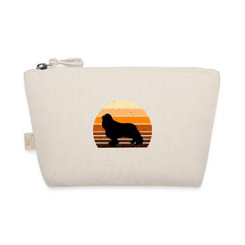 Cavalier King Charles Spaniel Dog Silhouette - Organic Pouch - nature - Front