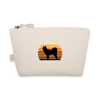 Canadian Eskimo Dog Love Silhouette Vintage Sunset - Trousse biologique - nature - Devant