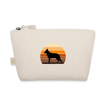 Silhouette de chien de berger d’Europe de l’Est Rétro Coucher de soleil - Trousse biologique - nature - Devant