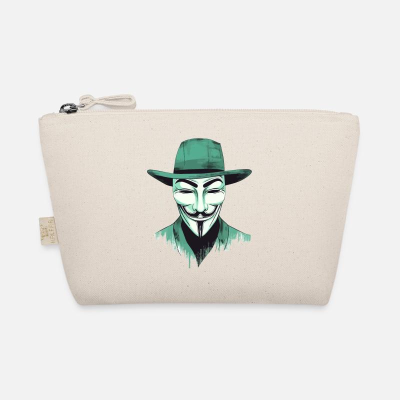 Masque anonymous stilisé, vert Trousse biologique