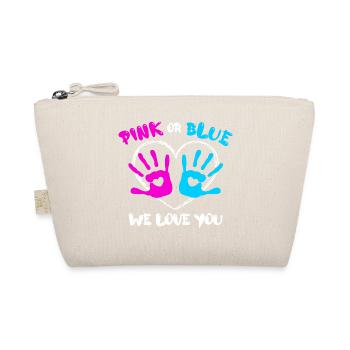 Pregnant Parents Statement Baby Happiness Family Heart - Organic Pouch - nature - Front
