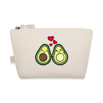 Baby Avocado Pregnant Heart Family Happiness Parents - Organic Pouch - nature - Front
