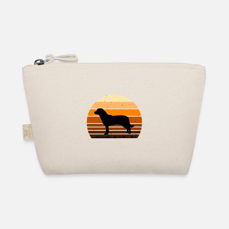 Entlebucher Mountain Dog Silhouette Retro Sunset Organic Pouch