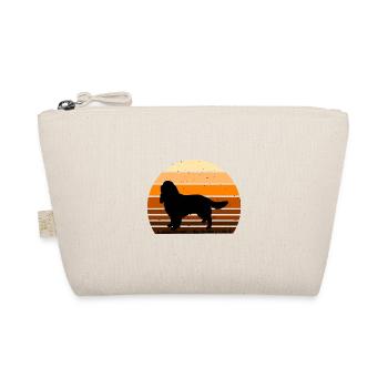 Français Springer Spaniel Dog Silhouette Retro Sun - Trousse biologique - nature - Devant