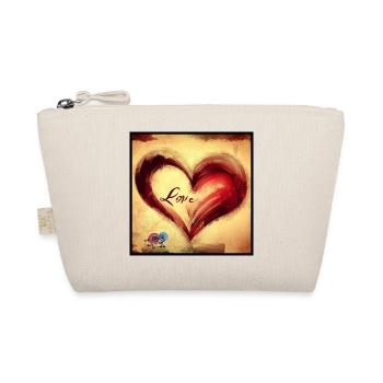 L’amour est si doux! Amour Mignon coeur Kunst Art - Trousse biologique - nature - Devant