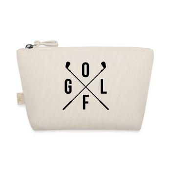 Golf Golfen T-shirt Golfer - Bio-Täschchen - Natur - Vorne