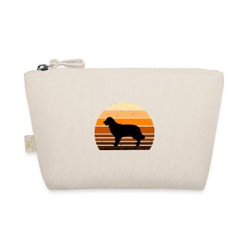 Golden Retriever Dog Lover Silhouette Retro Sunset - Organic Pouch - nature - Front