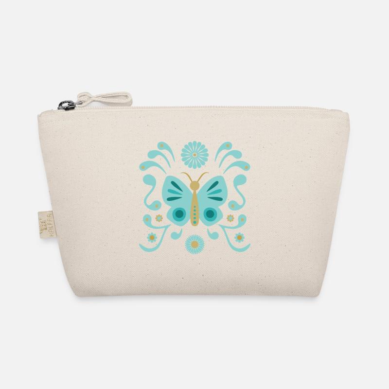 Boho Butterfly L Bleu et Or Trousse biologique