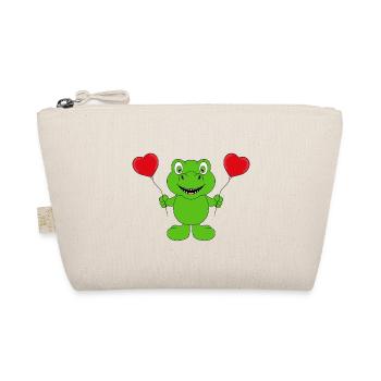LIEBE - DINO - DINOSAURIER - LUFTBALLONS - LOVE - Bio-Täschchen - Natur - Vorne