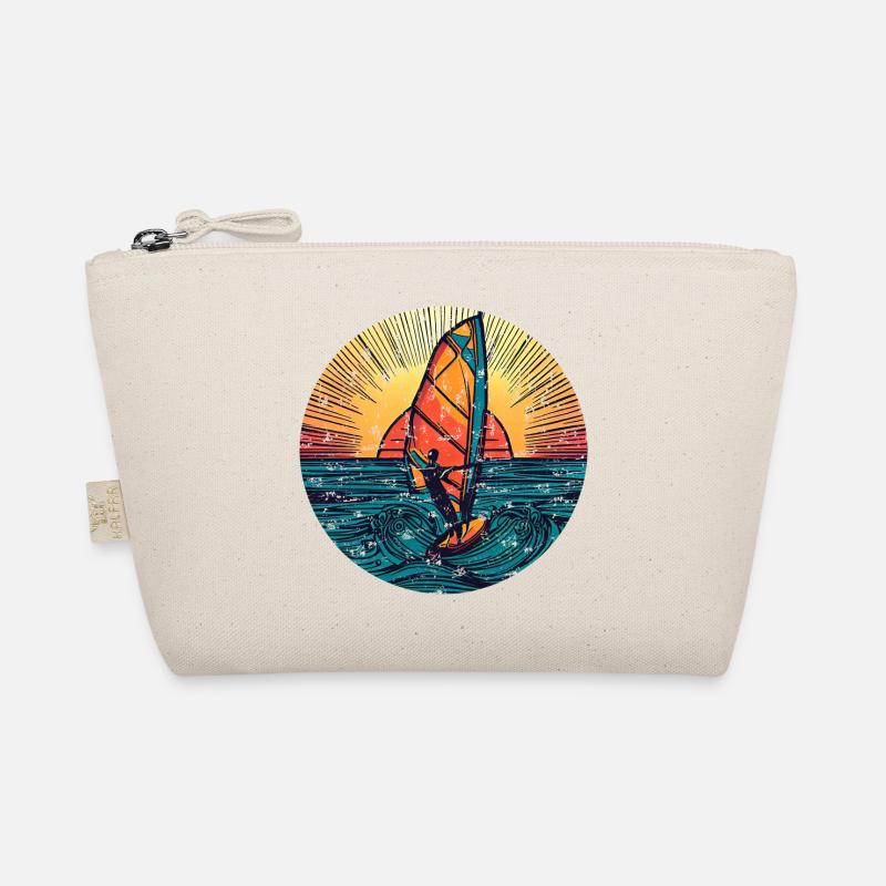 Windsurfer Surfer Sunset Trousse biologique