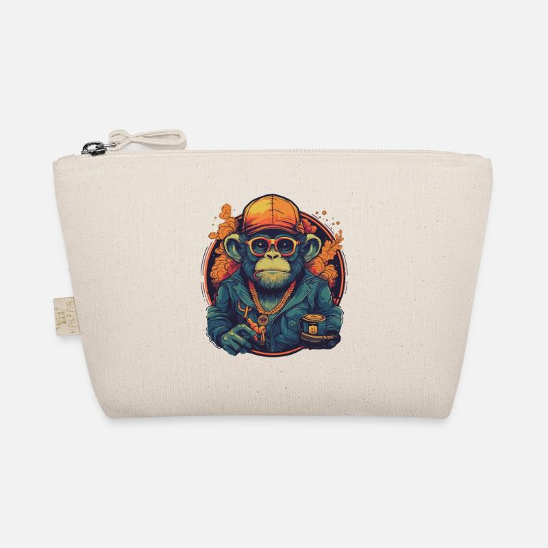 Design Monkey Affe Trip mit Becher Vintage Vibes Bio-Täschchen