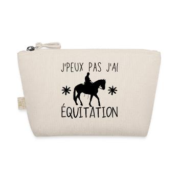 J Peux pas j ai équitation - Trousse biologique - nature - Devant