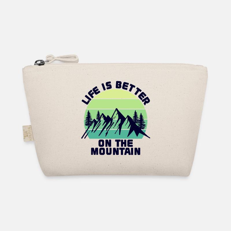 Mountain Hike Hike Hiking Mountains Statement - Organic Pouch - nature