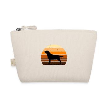 Labrador Dog Lover Silhouette Vintage Sunset - Trousse biologique - nature - Devant
