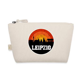 Leipzig Skyline - Bio-Täschchen - Natur - Vorne