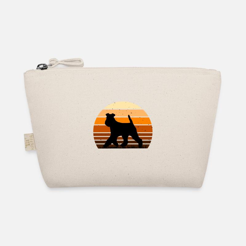 Welsh Terrier Dog Lover Silhouette Vintage Sunset Trousse biologique