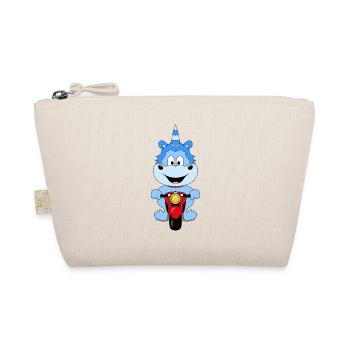 EINHORN - MOTORRAD - BIKER - KIND - BABY - FUN - Bio-Täschchen - Natur - Vorne