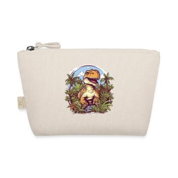 T-Rex Cartoon Jungle - Organic Pouch - nature - Front