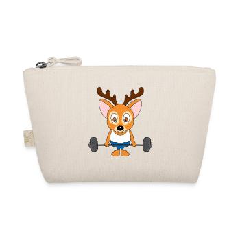REH - FITNESS - BODYBUILDING - SPORT - TIER - Bio-Täschchen - Natur - Vorne