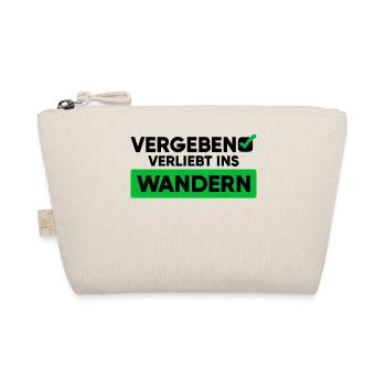Wandern Wanderung Statement Wanderer Bergwanderung - Bio-Täschchen - Natur - Vorne