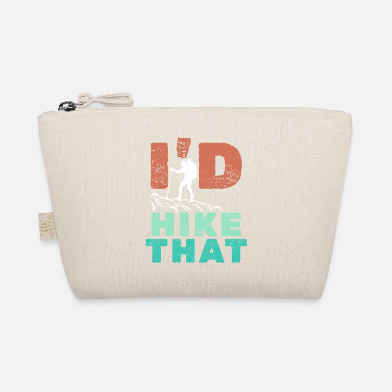 Wandern Wanderer Statement Berggipfel Bergsteigen Bio-Täschchen