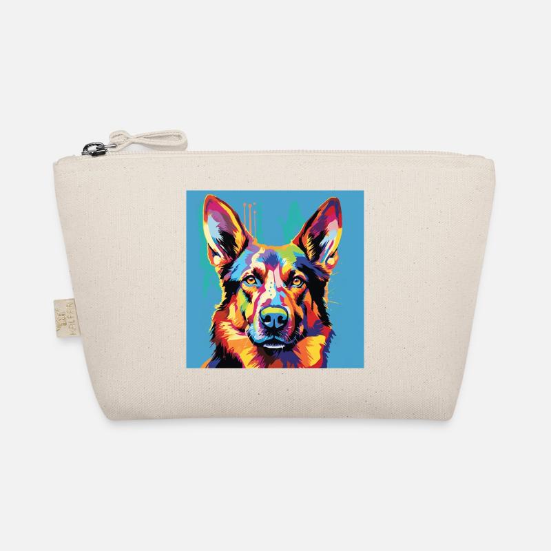 German Shepherd Pop Art - Organic Pouch - nature