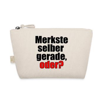 Sprüche Geschenke - Merkste selber - Erkenntnis - Bio-Täschchen - Natur - Vorne
