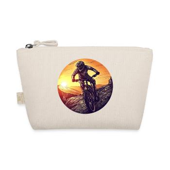 mtb mountain bike downhill sunset - Bio-Täschchen - Natur - Vorne