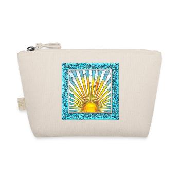 Sunrise with ray pattern - Mallorca Ibiza - Organic Pouch - nature - Front