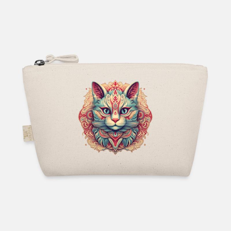 Mandala-Katze Bio-Täschchen