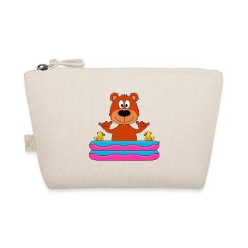 SHAKA - POOL - PLANSCHBECKEN - TEDDY - BÄR - BABY - Bio-Täschchen - Natur - Vorne