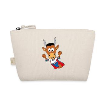 SUPERHELD - TIER - KIND - BABY - STIER - BULLE - Bio-Täschchen - Natur - Vorne