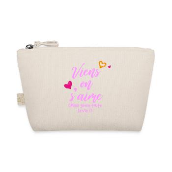 MU105 Sticker mural Viens on s aime - Trousse biologique - nature - Devant