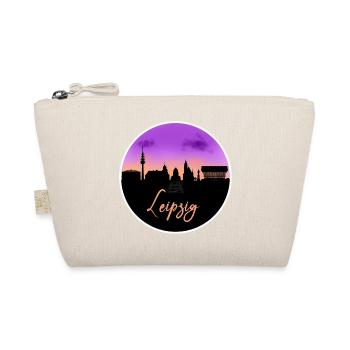 Leipzig Fine Skyline - Organic Pouch - nature - Front