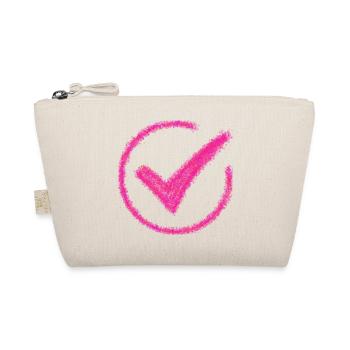 « Check Mark Tee » ✅ - Trousse biologique - nature - Devant