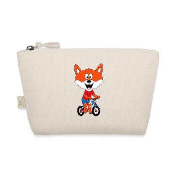 FUCHS - FAHRRAD - RAD - RADFAHRER - BIKER - TIER - Bio-Täschchen - Natur - Vorne