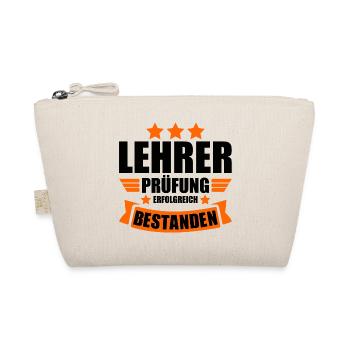 Lehrabschlussprüfung Lehrerprüfung bestanden - Bio-Täschchen - Natur - Vorne
