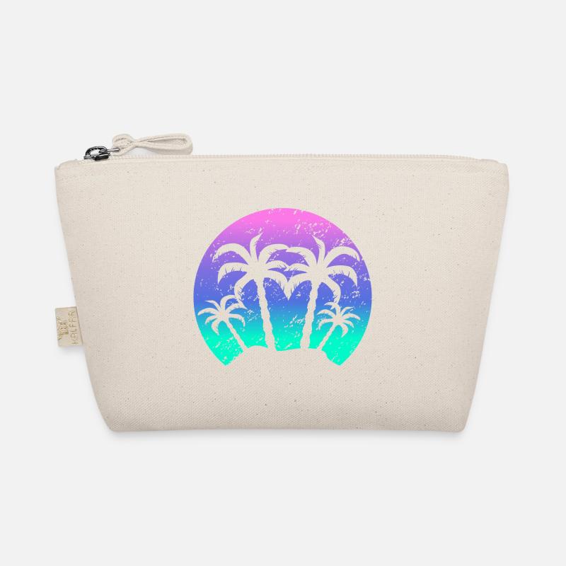 Palmiers Sunset Vintage Trousse biologique