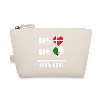 Algeria and Denmark 100% genius flag - Organic Pouch - nature - Front